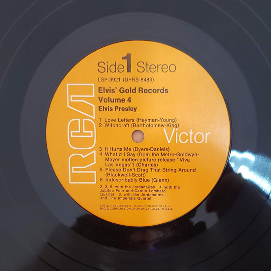 Lado A - Elvis Gold Records - Volume 4 