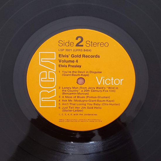 Lado B - Elvis Gold Records - Volume 4 