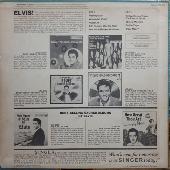 Contra Capa - Singer Presents Flaming Star