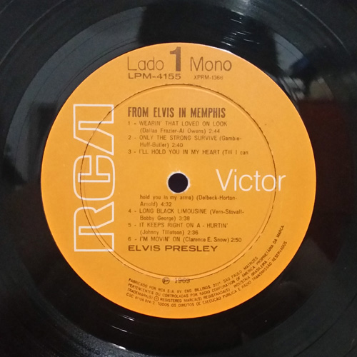 Lado A - From Elvis In Memphis