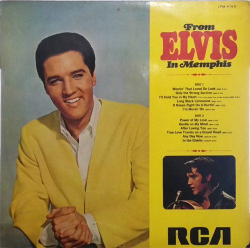 Contra Capa - From Elvis In Memphis