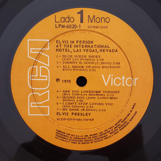 Lado A - From Memphis to Vegas / From Vegas to Memphis