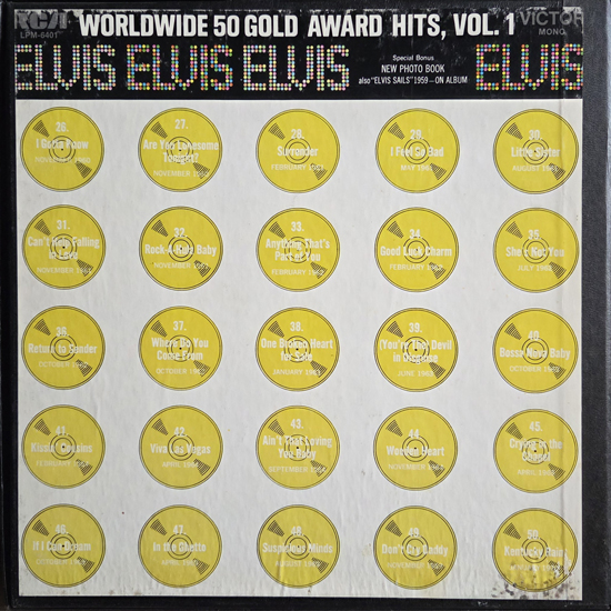 Contra Capa - Elvis: Worldwide 50 Gold Award Hits Volume 1