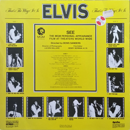 Contra Capa - Elvis Era Assim