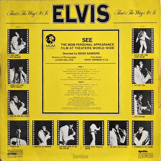 Contra Capa - Elvis Era Assim