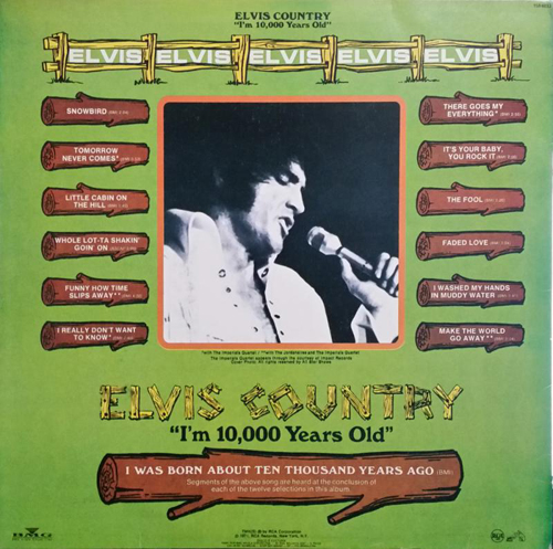 Contra Capa - Elvis Country