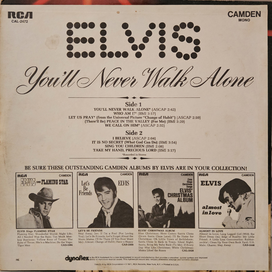 Contra Capa - You'll Never Walk Alone