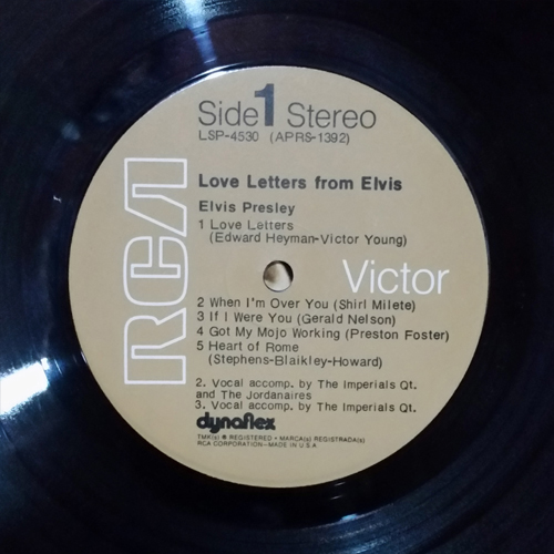 Lado A - Love Letters from Elvis