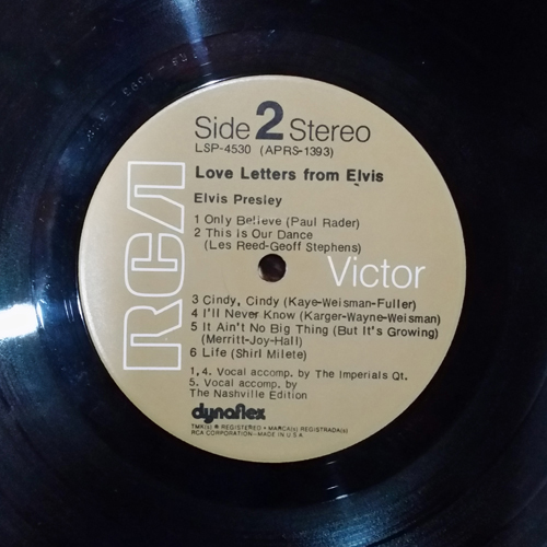 Lado B - Love Letters from Elvis