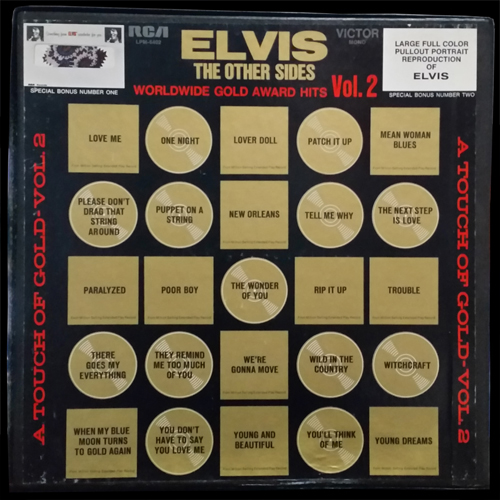 Contra Capa - Elvis: Worldwide 50 Gold Award Hits Volume 2 