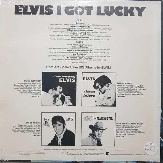 Contra Capa - I Got Lucky