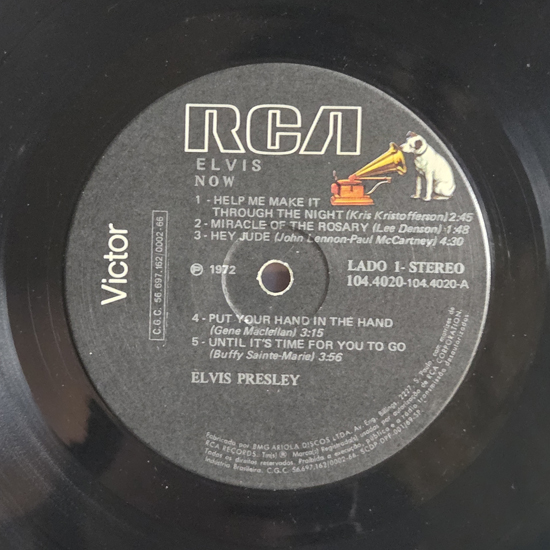 Lado A - Elvis Now