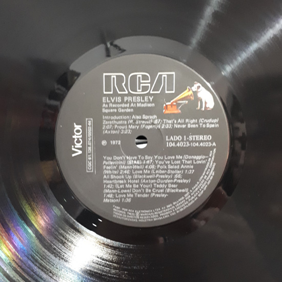 Lado A - Elvis as Recorded at Madison Square Garden
