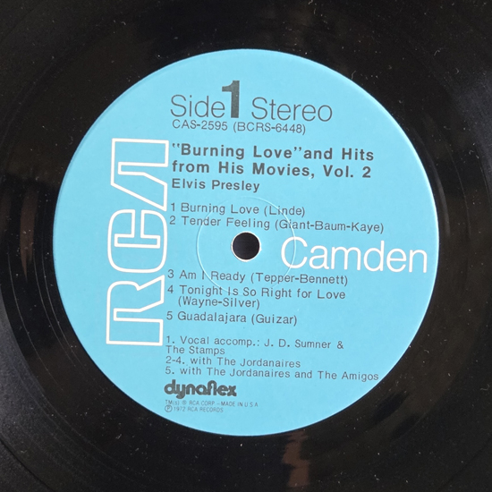 Lado A - Burning Love and Hits From His Movies