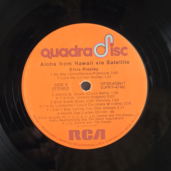 Lado A - Aloha From Hawaii Via Satellite