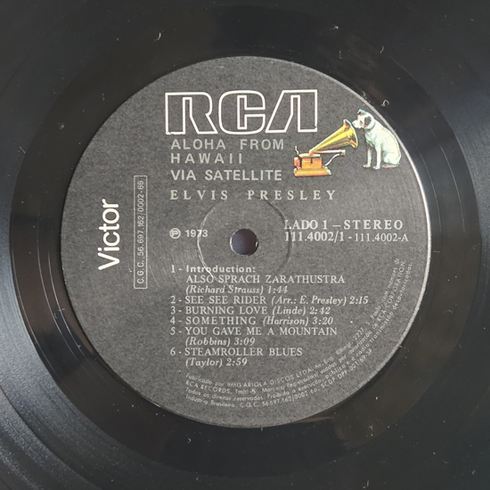 Lado A - Aloha From Hawaii Via Satellite