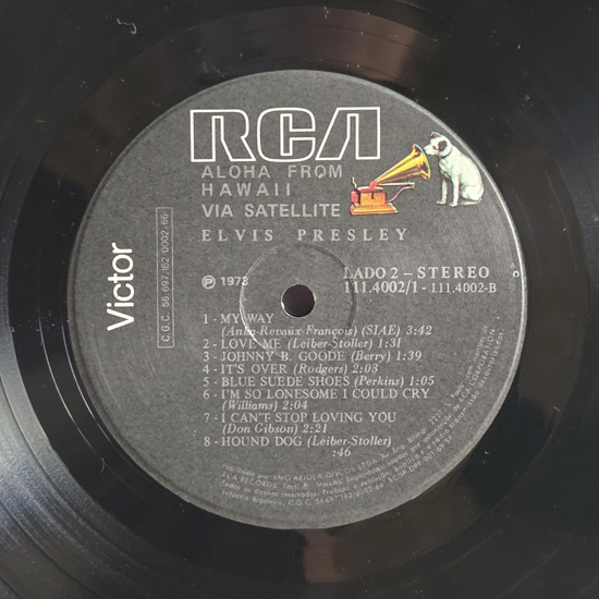 Lado B - Aloha From Hawaii Via Satellite