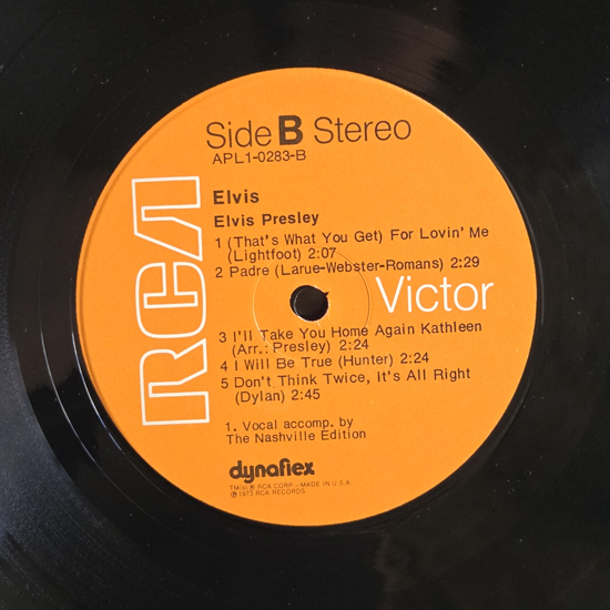 Lado B - Elvis - Fool Album