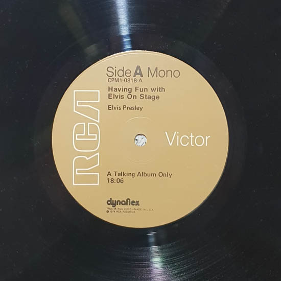 Lado A - Having Fun With Elvis On Stage