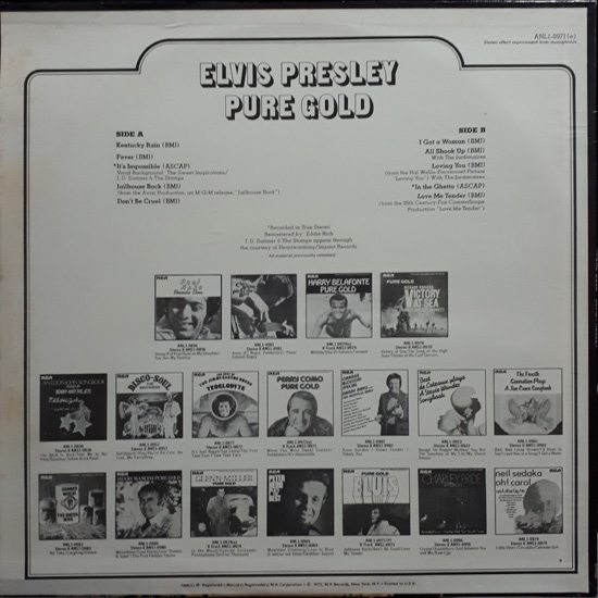 Contra Capa - Pure Gold